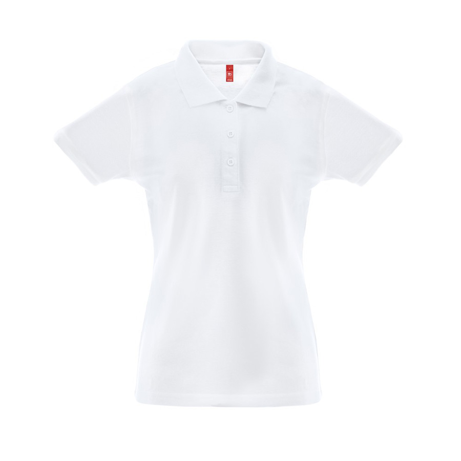Рубашка-поло женская BERLIN WOMAN, к/р, белый, S, 65% полиэстер, 35% хлопок, плотность 200 г/м2