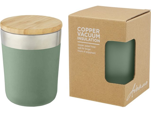 Кружка с вакуумной изоляцией и бамбуковой крышкой Lagan