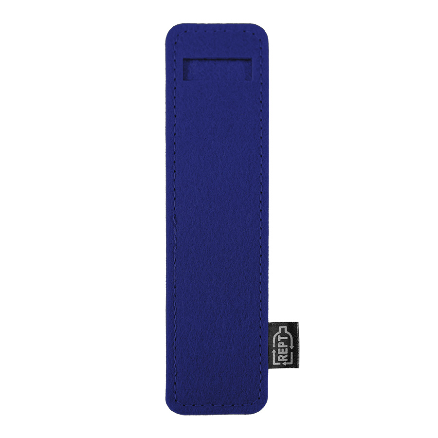 Футляр для одной ручки ELEGY 4х17 см, синий, RPET фетр