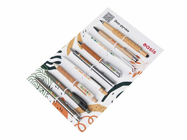 Ручка шариковая пластиковая Delta из переработанных контейнеров